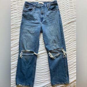 Abercrombie & Fitch Ankle Straight Ultra High Rise Jeans, Size 30